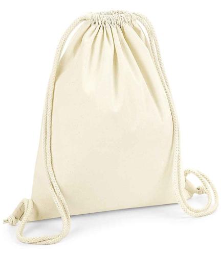 Westford Mill Organic Premium Cotton Gymsac - NAT - ONE